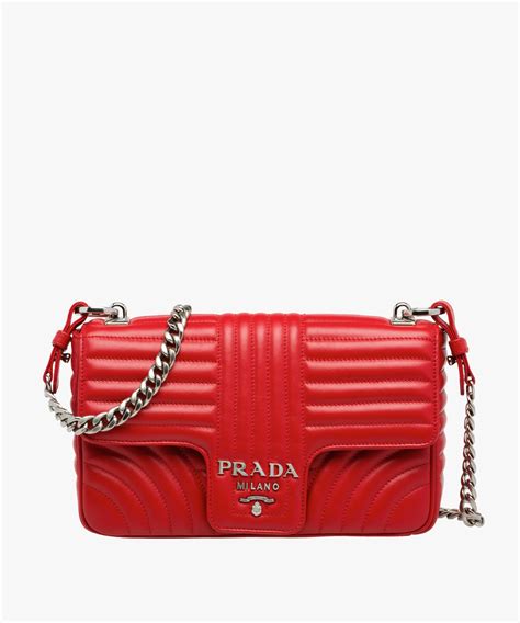 prada diagramme shoulder bag red|prada brushed leather shoulder bag.